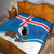 Personalised Iceland Christmas Quilt Puffin Santa Winter Flag Style - Wonder Print Shop
