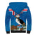 Personalised Iceland Christmas Sherpa Hoodie Puffin Santa Winter Flag Style - Wonder Print Shop