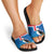 Personalised Iceland Christmas Slide Sandals Puffin Santa Winter Flag Style - Wonder Print Shop