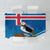 Personalised Iceland Christmas Tablecloth Puffin Santa Winter Flag Style - Wonder Print Shop