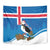 Personalised Iceland Christmas Tapestry Puffin Santa Winter Flag Style - Wonder Print Shop