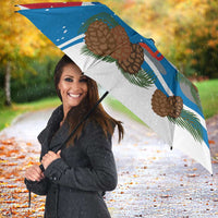 Personalised Iceland Christmas Umbrella Puffin Santa Winter Flag Style - Wonder Print Shop