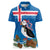 Personalised Iceland Christmas Women Polo Shirt Puffin Santa Winter Flag Style - Wonder Print Shop