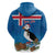 Personalised Iceland Christmas Zip Hoodie Puffin Santa Winter Flag Style - Wonder Print Shop