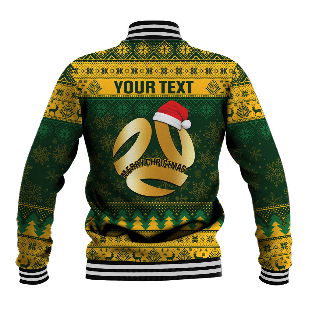 Personalised Australia Matildas Christmas Baseball Jacket Merry Xmas 2023 National Color - Wonder Print Shop