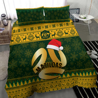 Australia Matildas Christmas Bedding Set Merry Xmas 2023 National Color - Wonder Print Shop