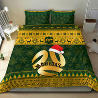 Australia Matildas Christmas Bedding Set Merry Xmas 2023 National Color - Wonder Print Shop