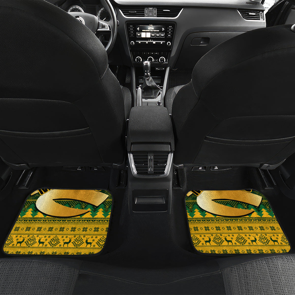 Australia Matildas Christmas Car Mats Merry Xmas 2023 National Color - Wonder Print Shop