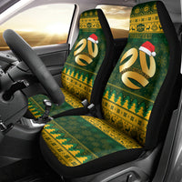 Personalised Australia Matildas Christmas Car Seat Cover Merry Xmas 2023 National Color - Wonder Print Shop