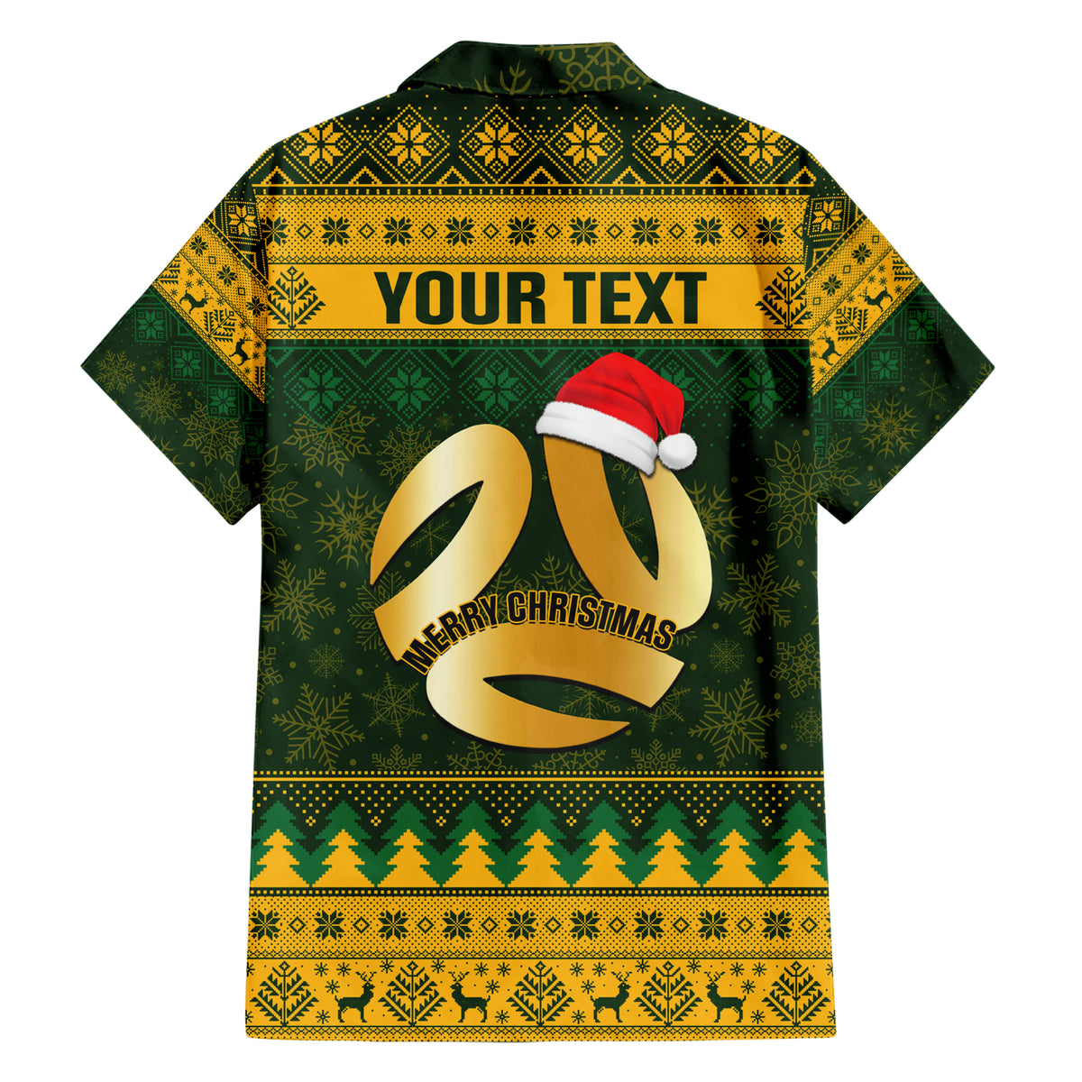 Personalised Australia Matildas Christmas Hawaiian Shirt Merry Xmas 2023 National Color - Wonder Print Shop