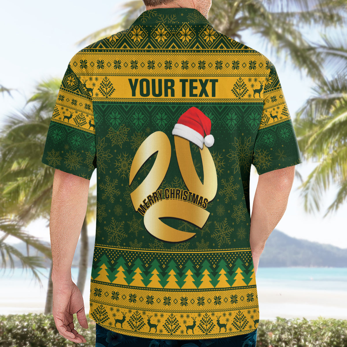 Personalised Australia Matildas Christmas Hawaiian Shirt Merry Xmas 2023 National Color - Wonder Print Shop