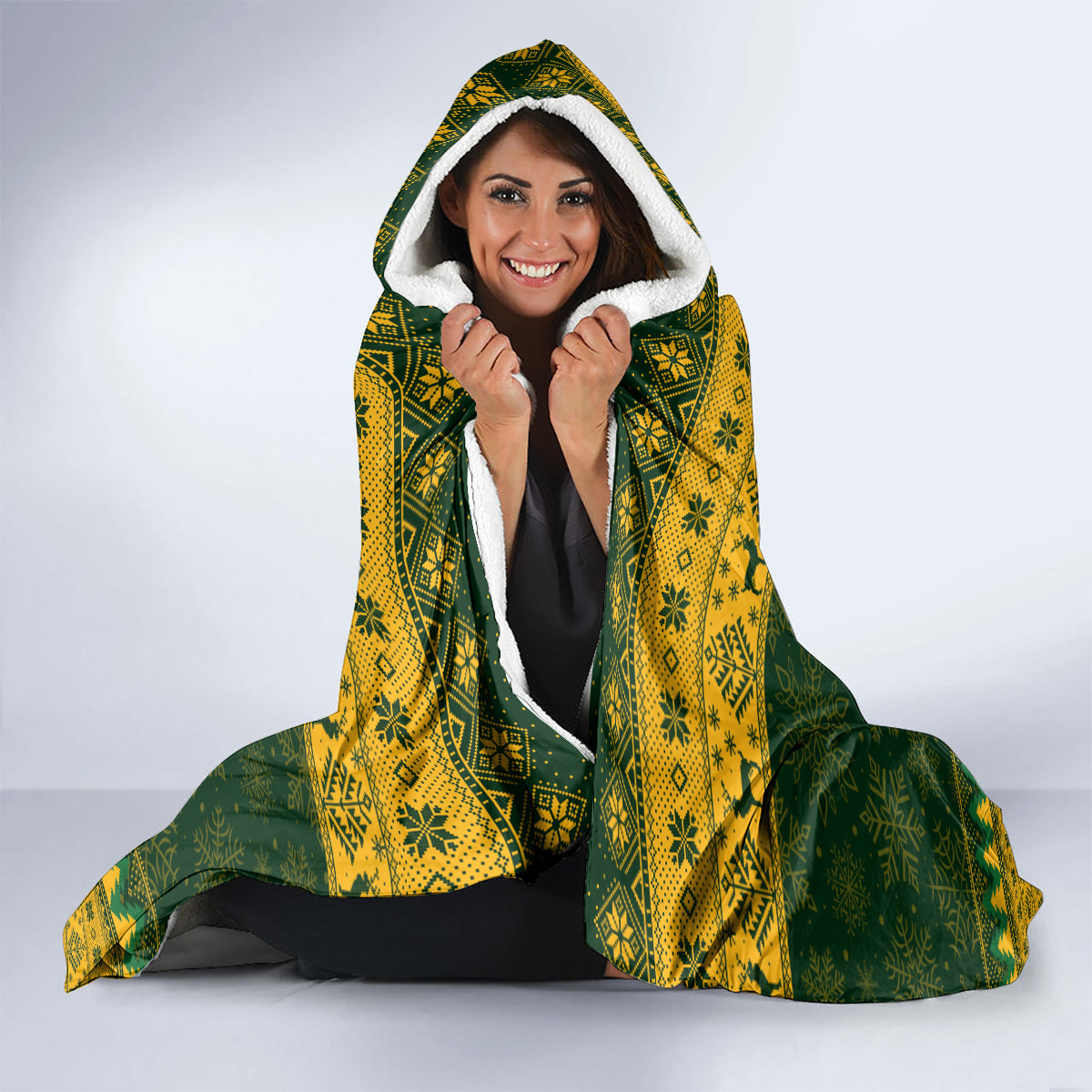 personalised-australia-matildas-christmas-hooded-blanket-merry-xmas-2023-national-color