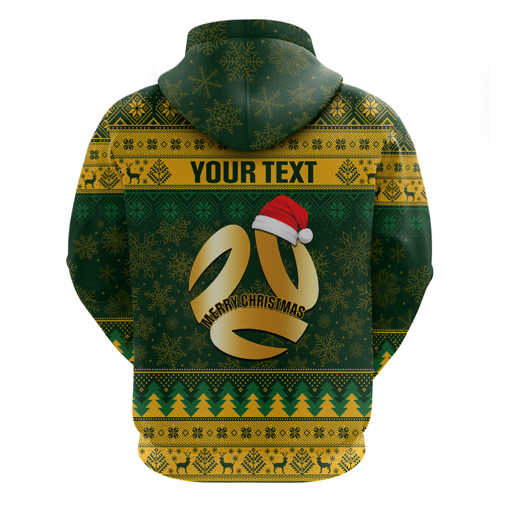 Personalised Australia Matildas Christmas Hoodie Merry Xmas 2023 National Color - Wonder Print Shop