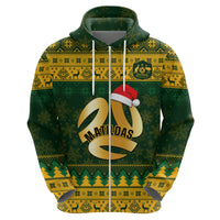 Personalised Australia Matildas Christmas Hoodie Merry Xmas 2023 National Color - Wonder Print Shop