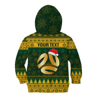 Personalised Australia Matildas Christmas Kid Hoodie Merry Xmas 2023 National Color - Wonder Print Shop