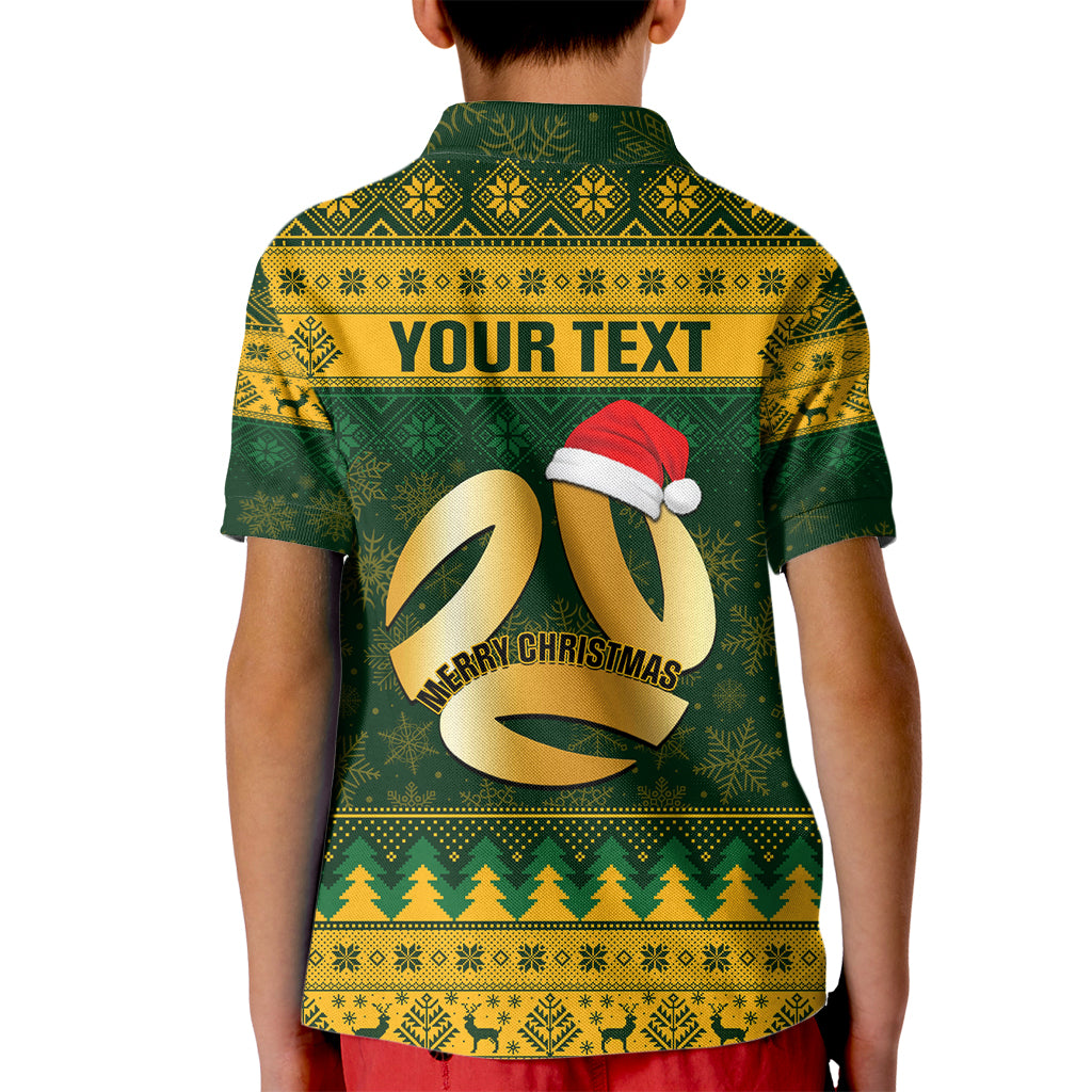 Personalised Australia Matildas Christmas Kid Polo Shirt Merry Xmas 2023 National Color - Wonder Print Shop