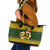 Australia Matildas Christmas Leather Tote Bag Merry Xmas 2023 National Color - Wonder Print Shop