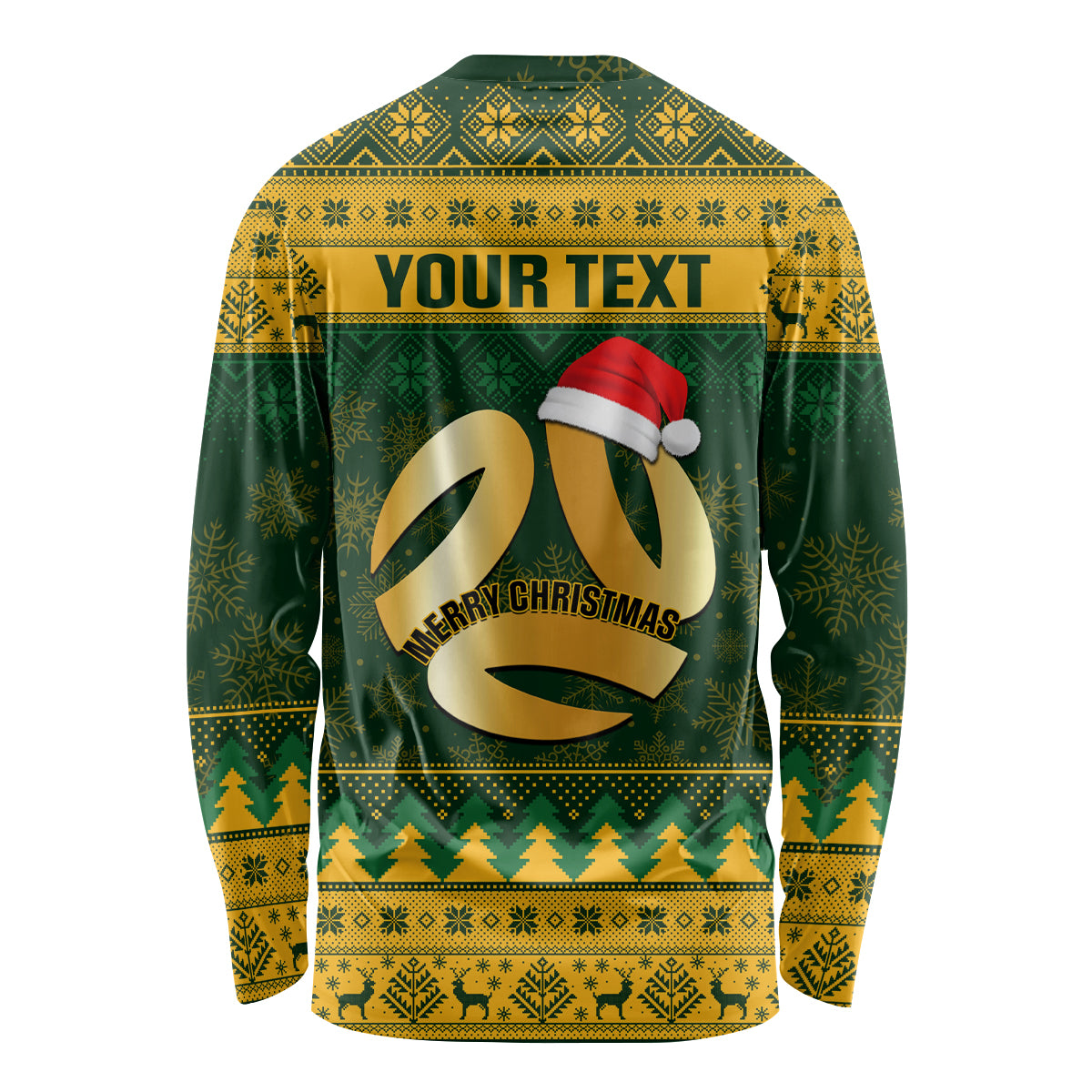 Personalised Australia Matildas Christmas Long Sleeve Shirt Merry Xmas 2023 National Color - Wonder Print Shop