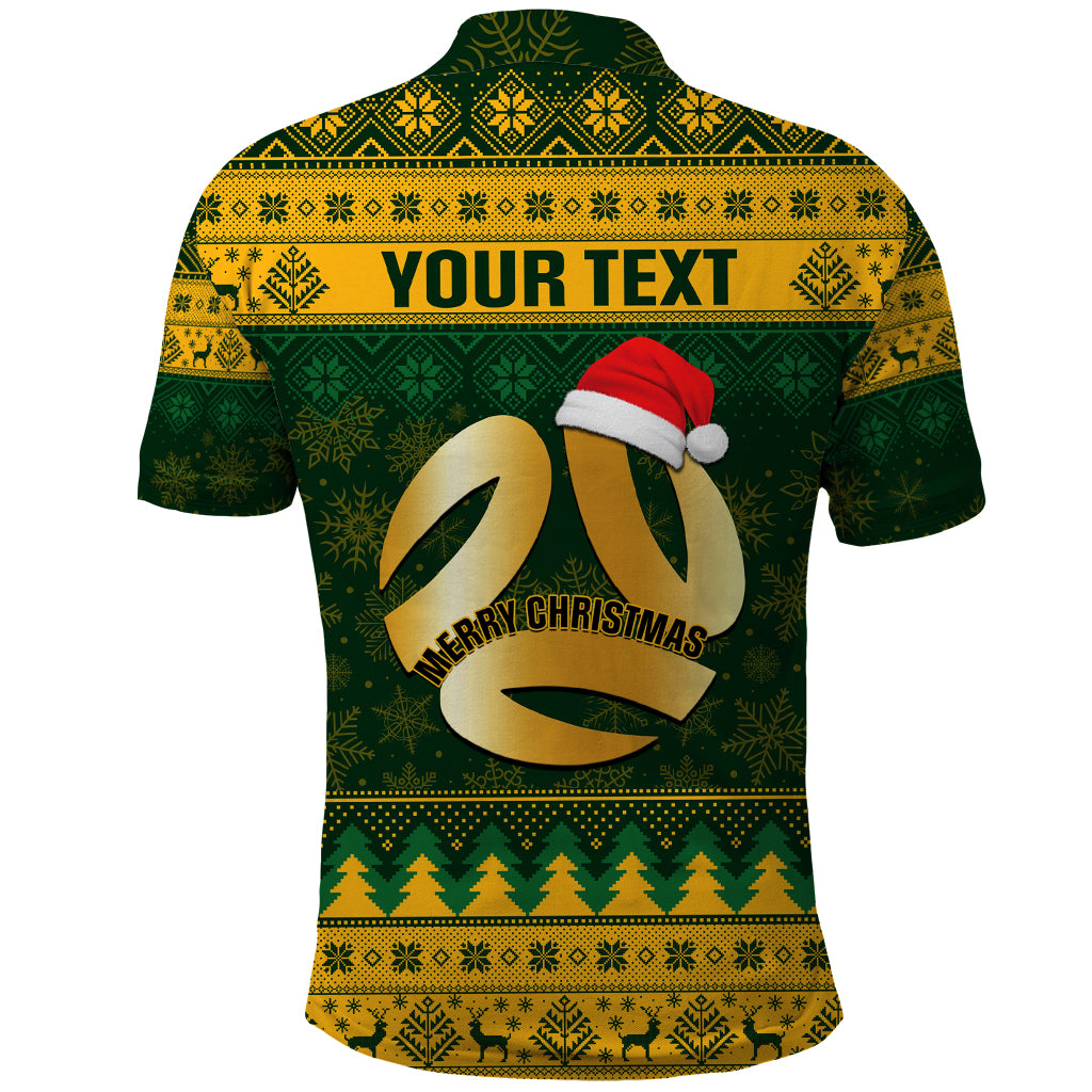 Personalised Australia Matildas Christmas Polo Shirt Merry Xmas 2023 National Color - Wonder Print Shop