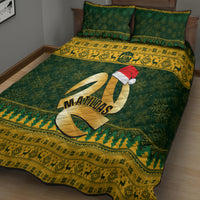Australia Matildas Christmas Quilt Bed Set Merry Xmas 2023 National Color - Wonder Print Shop