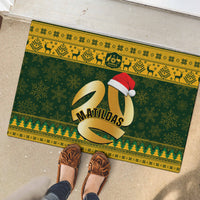 Australia Matildas Christmas Rubber Doormat Merry Xmas 2023 National Color - Wonder Print Shop