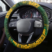 Australia Matildas Christmas Steering Wheel Cover Merry Xmas 2023 National Color - Wonder Print Shop
