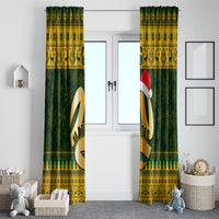 Australia Matildas Christmas Window Curtain Merry Xmas 2023 National Color - Wonder Print Shop