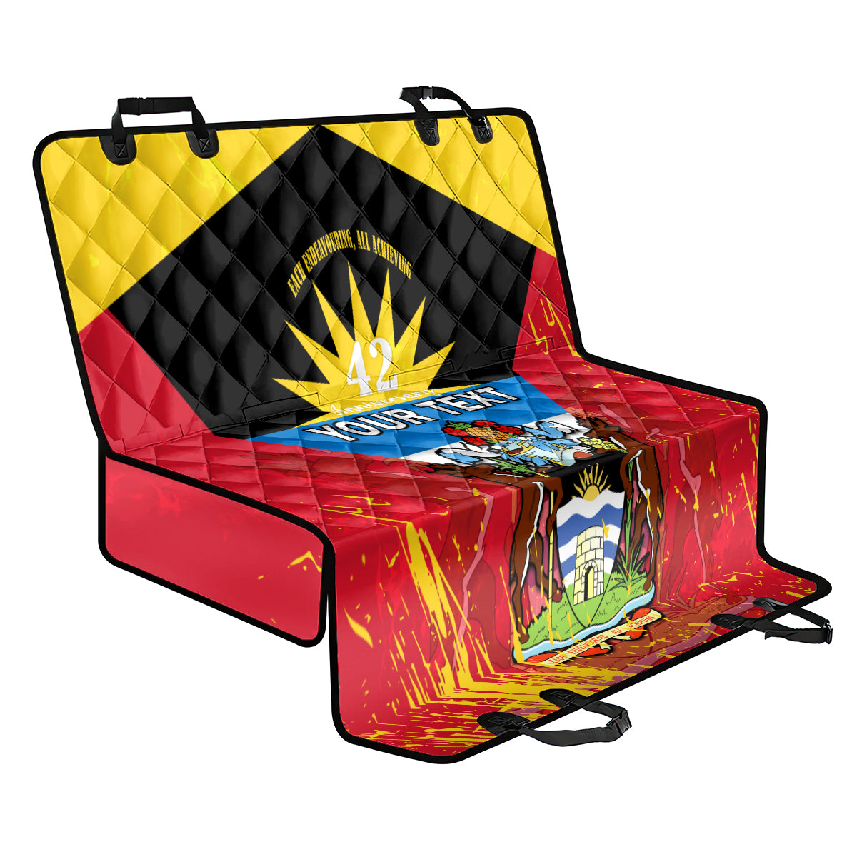 personalised-antigua-and-barbuda-independence-day-back-car-seat-cover-42nd-anniversary-flag-style