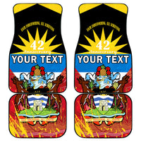 Personalised Antigua And Barbuda Independence Day Car Mats 42nd Anniversary Flag Style - Wonder Print Shop