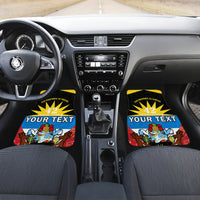 Personalised Antigua And Barbuda Independence Day Car Mats 42nd Anniversary Flag Style - Wonder Print Shop