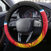 Antigua And Barbuda Independence Day Steering Wheel Cover 42nd Anniversary Flag Style - Wonder Print Shop
