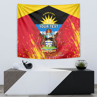 Personalised Antigua And Barbuda Independence Day Tapestry 42nd Anniversary Flag Style - Wonder Print Shop