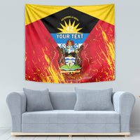 Personalised Antigua And Barbuda Independence Day Tapestry 42nd Anniversary Flag Style - Wonder Print Shop