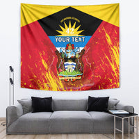 Personalised Antigua And Barbuda Independence Day Tapestry 42nd Anniversary Flag Style - Wonder Print Shop