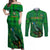 Dominica Independence Day Couples Matching Off Shoulder Maxi Dress and Long Sleeve Button Shirts Dominik Sisserou Parrot With Madras Pattern - Wonder Print Shop