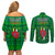 Dominica Independence Day Couples Matching Off Shoulder Short Dress and Long Sleeve Button Shirts Dominik Sisserou Parrot With Madras Pattern - Wonder Print Shop