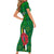 Dominica Independence Day Family Matching Short Sleeve Bodycon Dress and Hawaiian Shirt Dominik Sisserou Parrot With Madras Pattern - Wonder Print Shop