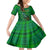 Dominica Independence Day Kid Short Sleeve Dress Dominik Sisserou Parrot With Madras Pattern - Wonder Print Shop