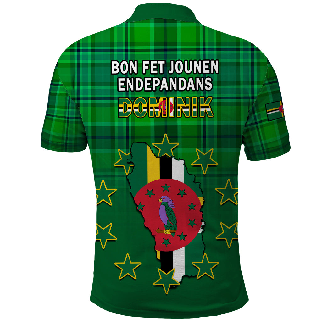 Dominica Independence Day Polo Shirt Dominik Sisserou Parrot With Madras Pattern - Wonder Print Shop