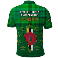 Dominica Independence Day Polo Shirt Dominik Sisserou Parrot With Madras Pattern - Wonder Print Shop