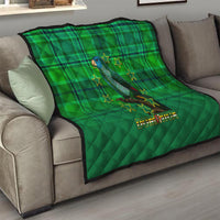 Dominica Independence Day Quilt Dominik Sisserou Parrot With Madras Pattern - Wonder Print Shop