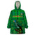 Dominica Independence Day Wearable Blanket Hoodie Dominik Sisserou Parrot With Madras Pattern - Wonder Print Shop