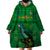 Dominica Independence Day Wearable Blanket Hoodie Dominik Sisserou Parrot With Madras Pattern - Wonder Print Shop