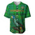 Personalised Dominica Independence Day Baseball Jersey Dominik Sisserou Parrot With Madras Pattern - Wonder Print Shop