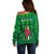 Personalised Dominica Independence Day Off Shoulder Sweater Dominik Sisserou Parrot With Madras Pattern - Wonder Print Shop