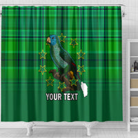 personalised-dominica-independence-day-shower-curtain-dominik-sisserou-parrot-with-madras-pattern
