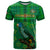 Personalised Dominica Independence Day T Shirt Dominik Sisserou Parrot With Madras Pattern - Wonder Print Shop