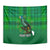 Personalised Dominica Independence Day Tapestry Dominik Sisserou Parrot With Madras Pattern - Wonder Print Shop