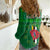 Personalised Dominica Independence Day Women Casual Shirt Dominik Sisserou Parrot With Madras Pattern - Wonder Print Shop