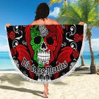 Mexico Day Of The Dead Beach Blanket Mexican Sugar Skull Dia de los Muertos - Wonder Print Shop